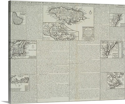 Maps of Jamaica in book Atlas Historique