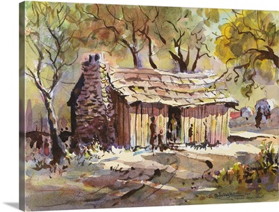Mark Twain's Cabin By Lavere Hutchings