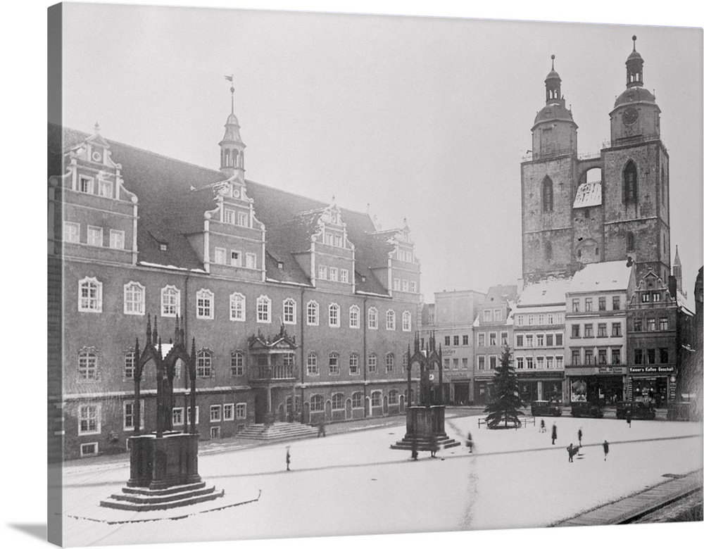 The New Consecration of Luther's Church. Wittenberg, Germany: The town church of Wittenberg, Germany, where Martin Luther,...