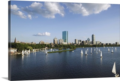 Massachusetts, Boston, Back Bay and Charles River