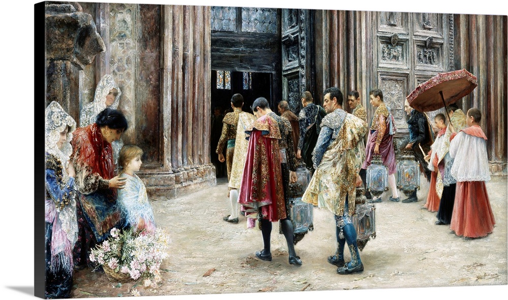 Matadors Entering Church By Jose Gallegos Y Arnosa