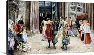 Matadors Entering Church By Jose Gallegos Y Arnosa