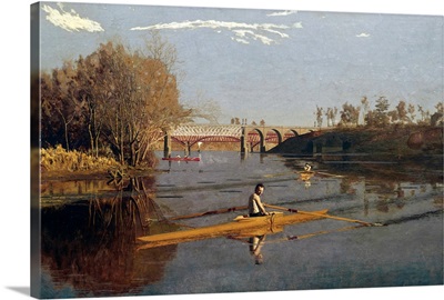 Max Schmitt In A Single Scull By Thomas Eakins
