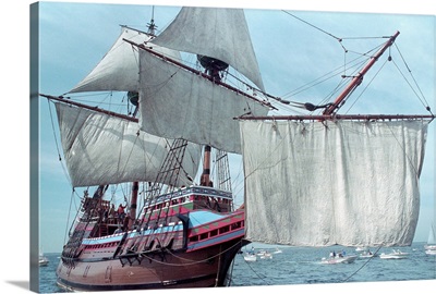 Mayflower II At Sea