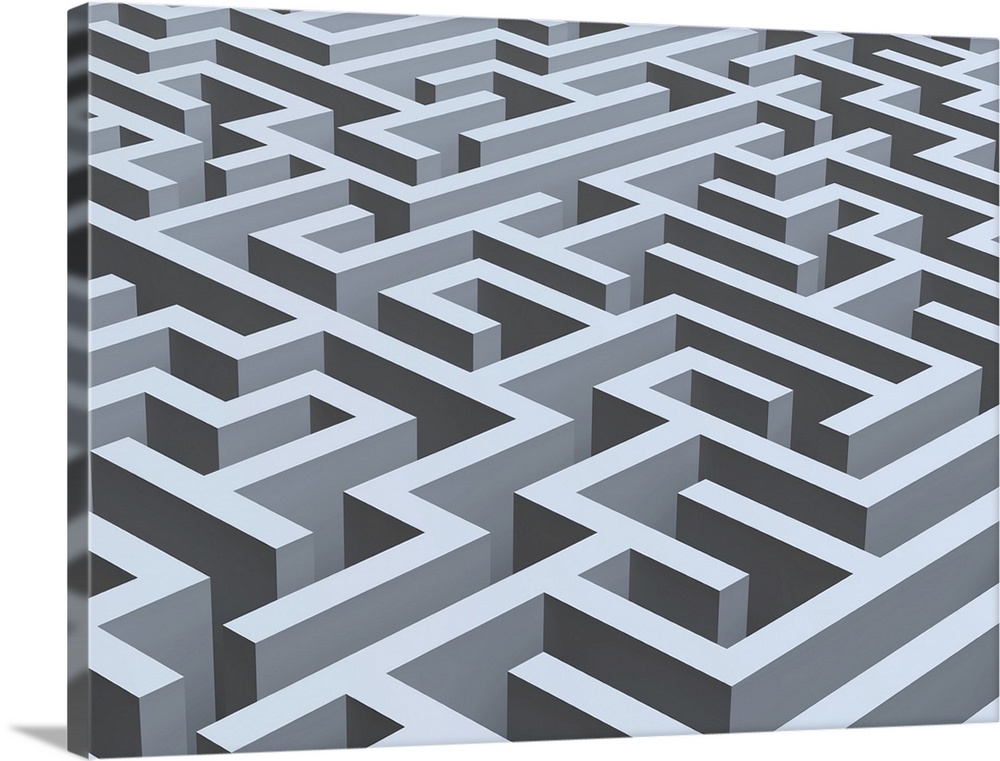 Maze, computer artwork.