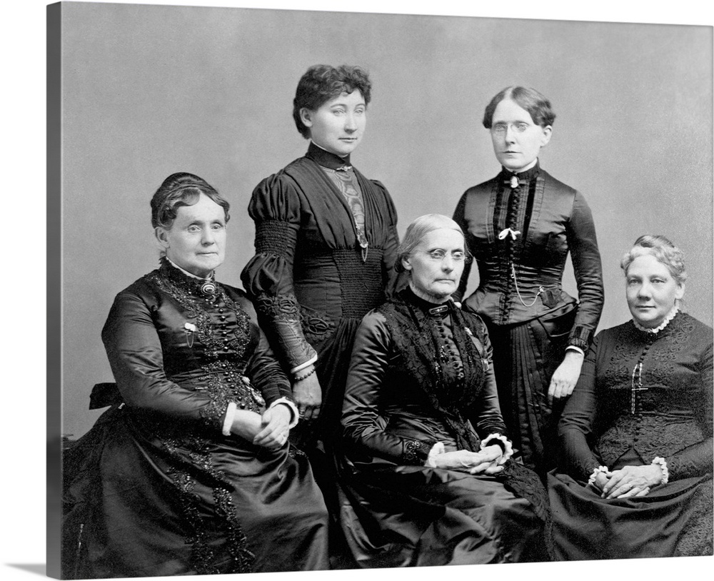 Susan B. Anthony, Frances Willard, and other members of the International Council of Women.