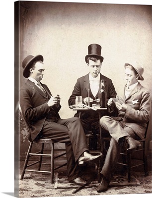Men Playing Card Game