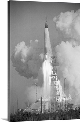 Mercury Atlas-5 Takeoff, Cape Canaveral, Florida, 1961
