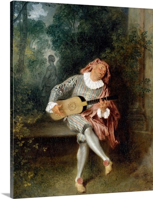 Mezzetin By Jean-Antoine Watteau