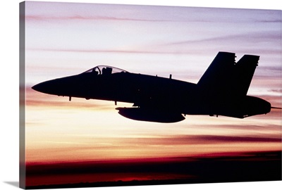 Military aircraft in flight