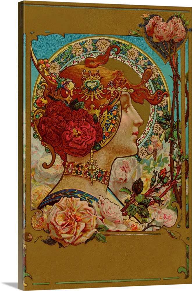 High Art Nouveau illustration from circa 1892.