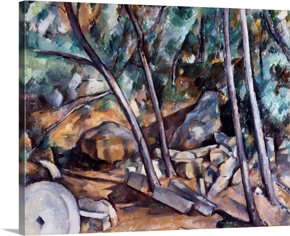 Millstone In The Park Of The Chateau Noir By Paul Cezanne
