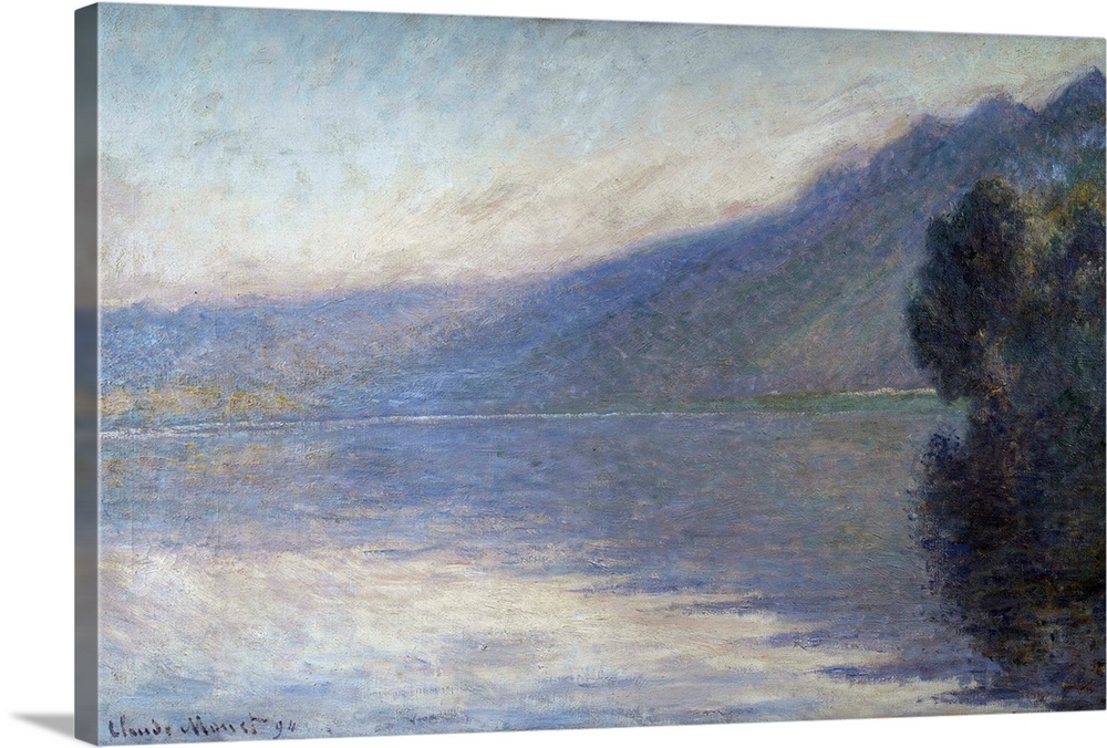 Mist on the Seine at Port-Villez. Painting by Claude Monet (1840-1926), 1894. 0,66 x 1,05 m. Beaux-Arts Museum, Rouen, France