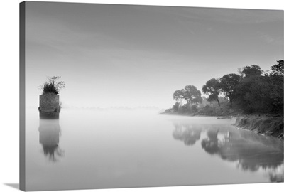 Misty Morning along river Jhelum.