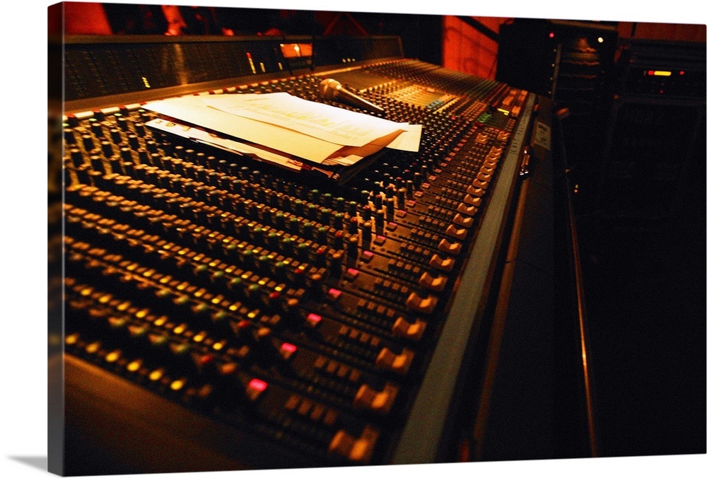 Mixing Sound Board Wall Art, Canvas Prints, Framed Prints, Wall Peels