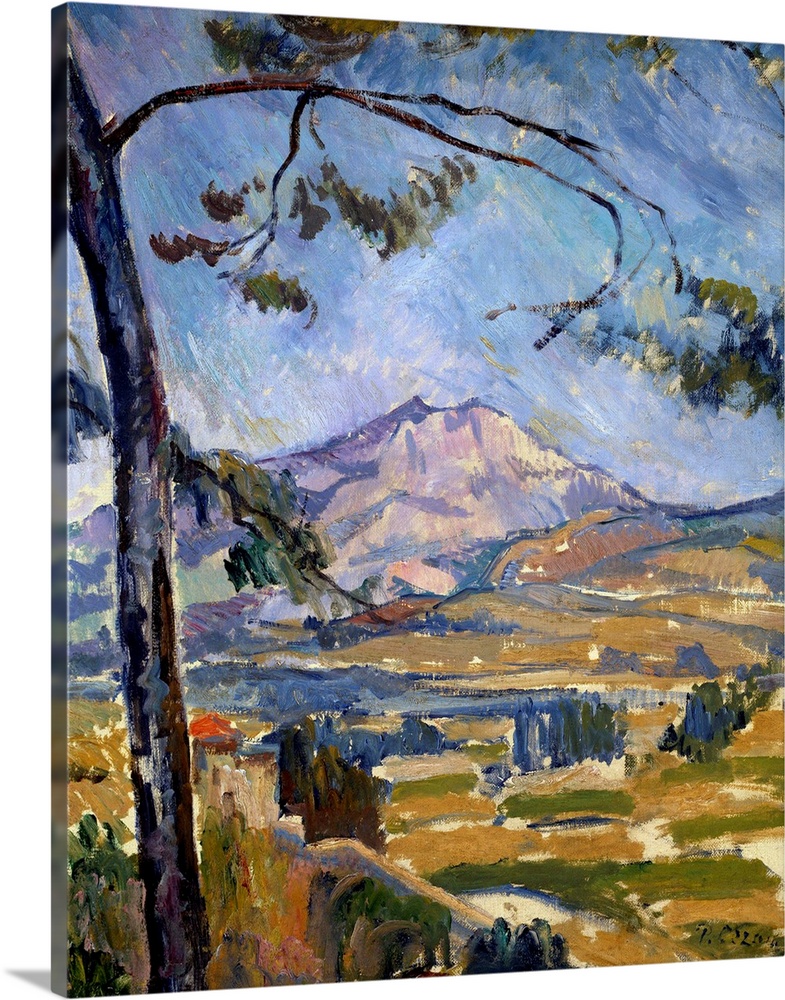 Mont Sainte Victoire. Painting by Paul Cezanne (1839-1906), 19th century. 0,55 x 0,45 m. Orsay Museum, Paris