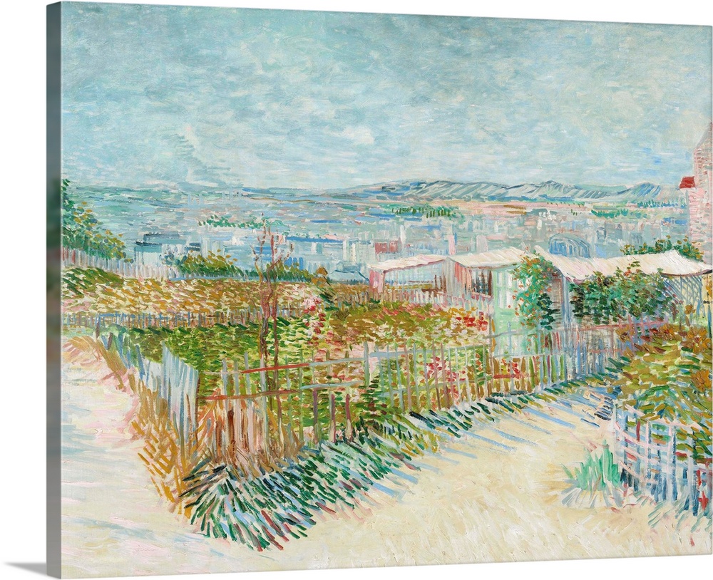 Vincent van Gogh (Dutch, 1853-1890), Montmartre: behind the Moulin de la Galette, 1887. Oil on canvas, 100 x 81 cm (39.4 x...