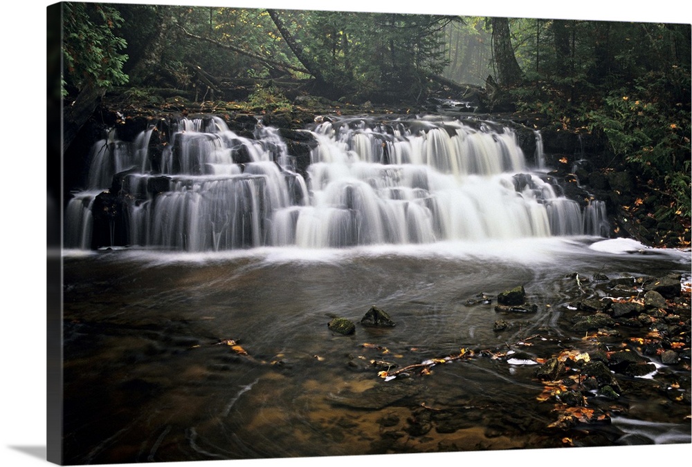 Mosquito Falls. Pictured Rocks National Lakeshore, Michigan. USA