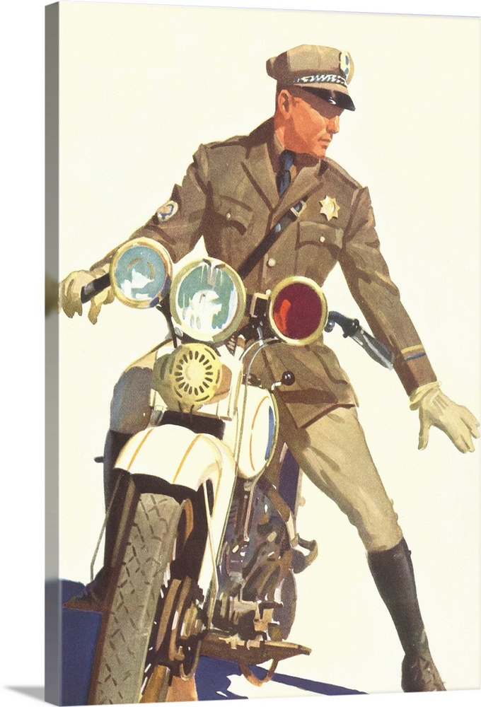 Motorcycle Cop Image by Found Image Press/Corbis