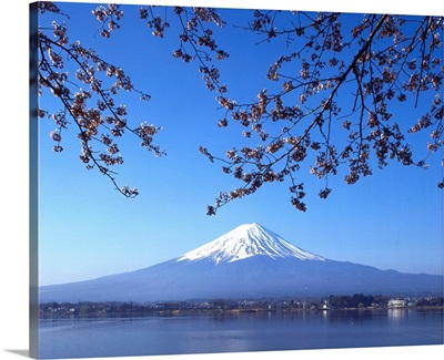 Mount Fuji and Lake Kawaguchi, Fuji-Hakone-Izu National Park, Japan