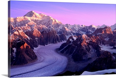 Mount McKinley And Ruth Glacier