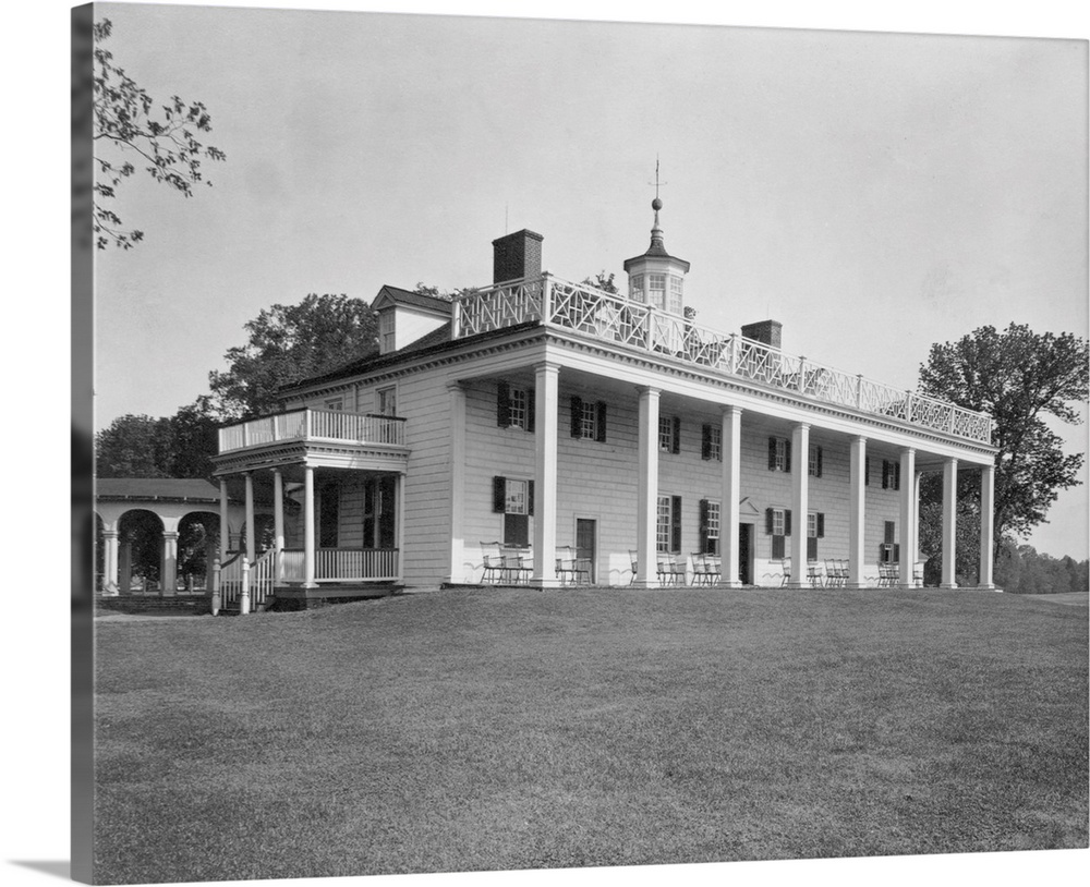 Mount Vernon Mansion, home of George Washington, ca. 1898-1914.