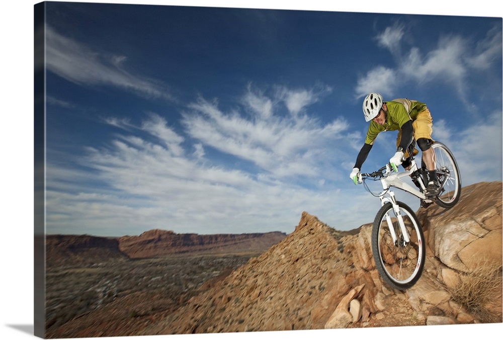 Mountain Biking Wall Art, Canvas Prints, Framed Prints, Wall Peels