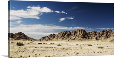 Mountains in desert landscape