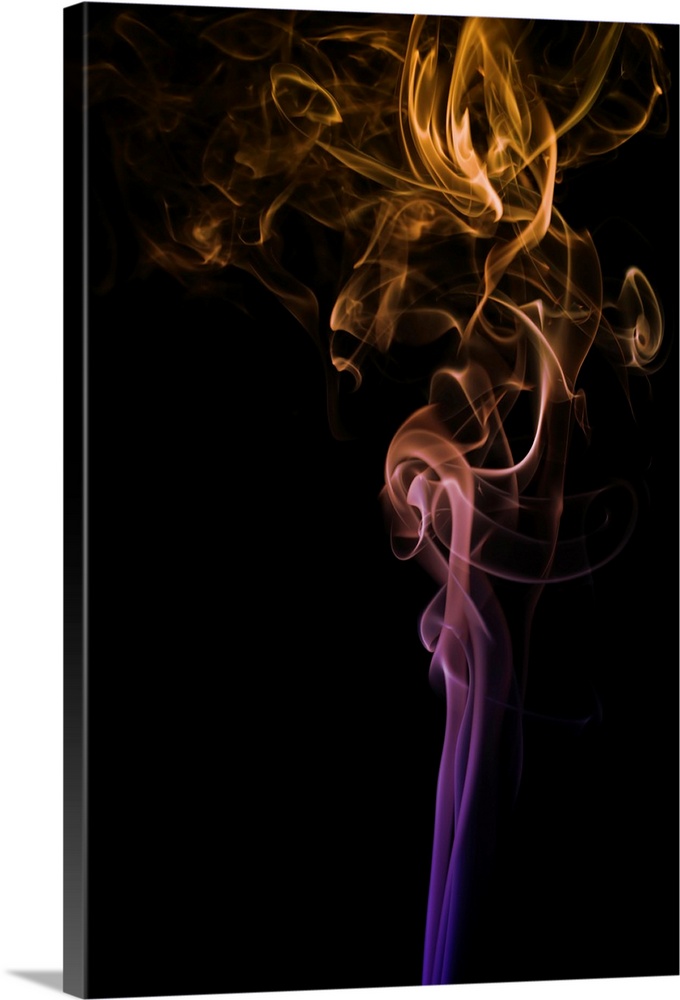 smoke, curve, multicolored, Illuminated, abstract