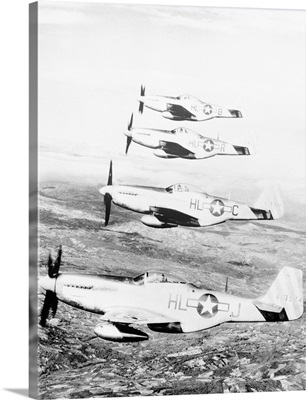 Mustangs On The Prowl, Over Italy