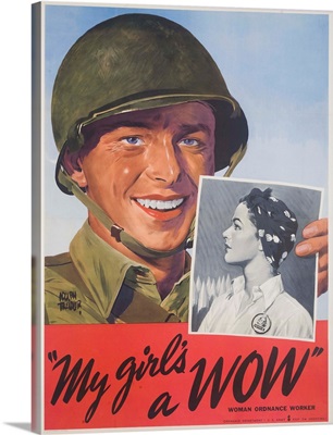 My Girl's A Wow Poster By Adolph Treidler