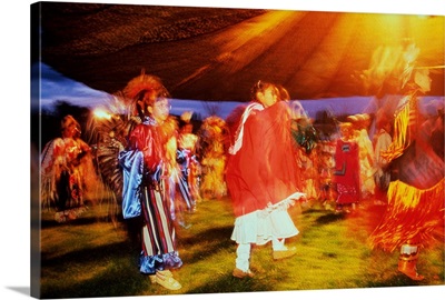 Native American pow wow at the Omak Rodeo,Washington,USA