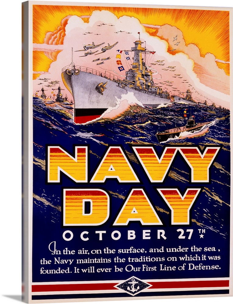 Navy Day October 27th Poster By Matt Murphey