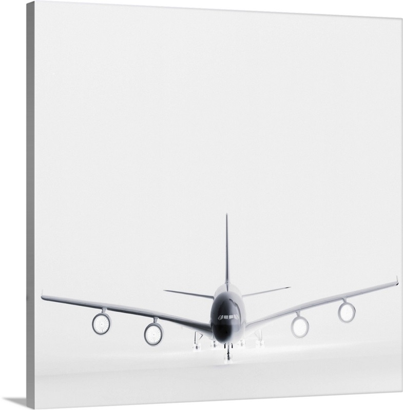 Negative image of commercial airplane | Great Big Canvas