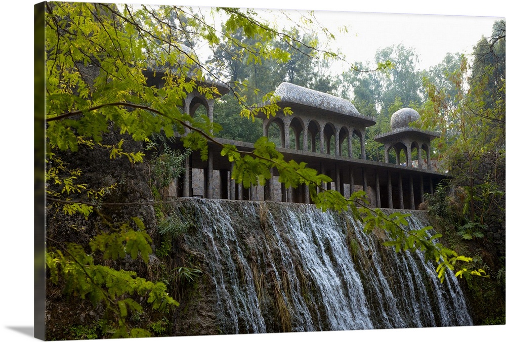 Nek Chad's rock garden in Chandigarh.  Chandigarh is a union territory of India, that serves as the capital of two states,...