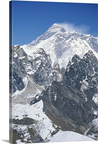 Nepal, Himalayas, view of Mt Everest from Gokyo Peak | Great Big Canvas