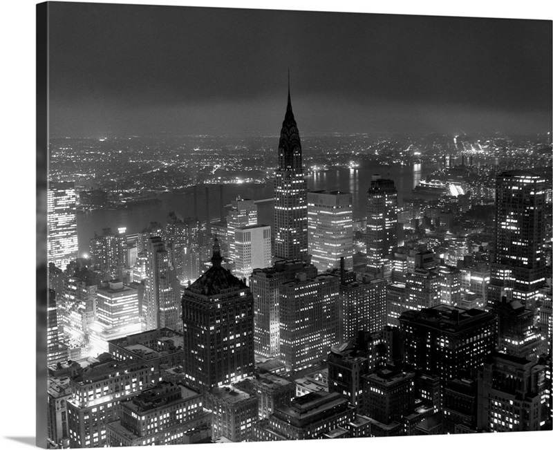 New York City At Night Wall Art, Canvas Prints, Framed Prints, Wall ...