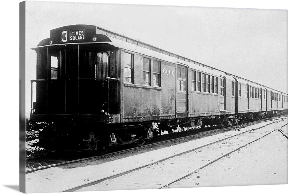 Photo shows the new type of subway car that has just been tried out in the New York Subway). New type of subway car tried ...