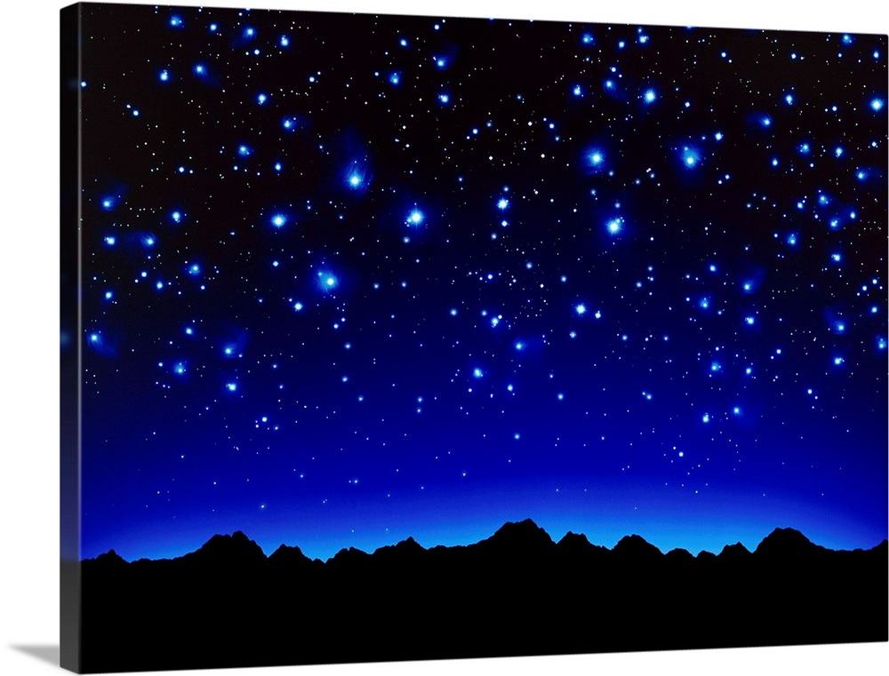 Nightsky Stars – enchanting canvas wall art – Photowall