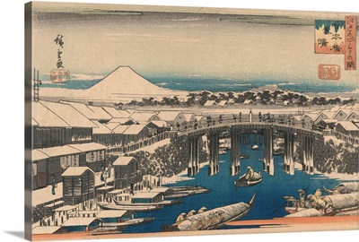 Nihonbashi, Clearing After Snow By Ando Hiroshige
