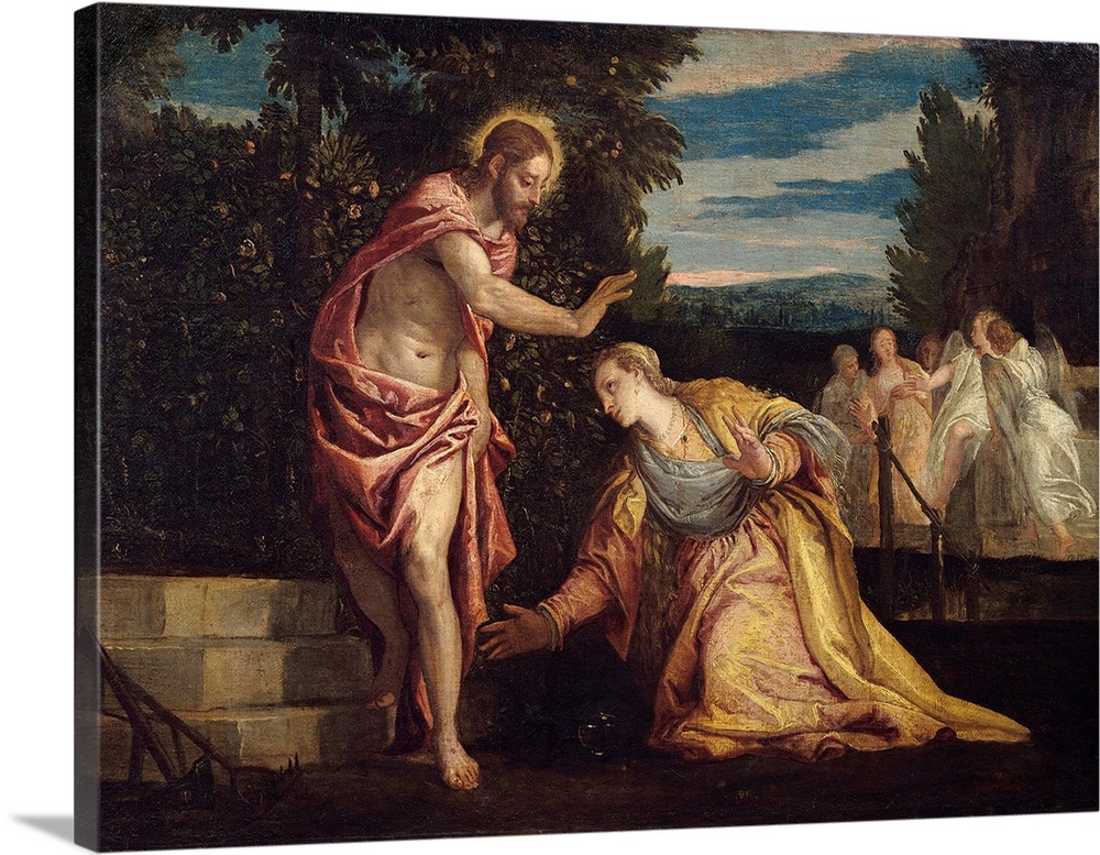 Christ appearing to Mary Magdalene (Noli Me Tangere). Painting by Paolo Veronese (1528-1588). 0,67 x 0,95 m. Beaux-Arts Mu...