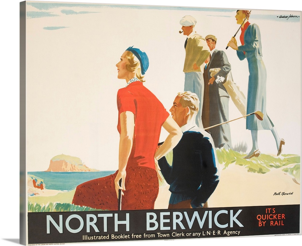 North Berwick Poster By Andrew Johnson