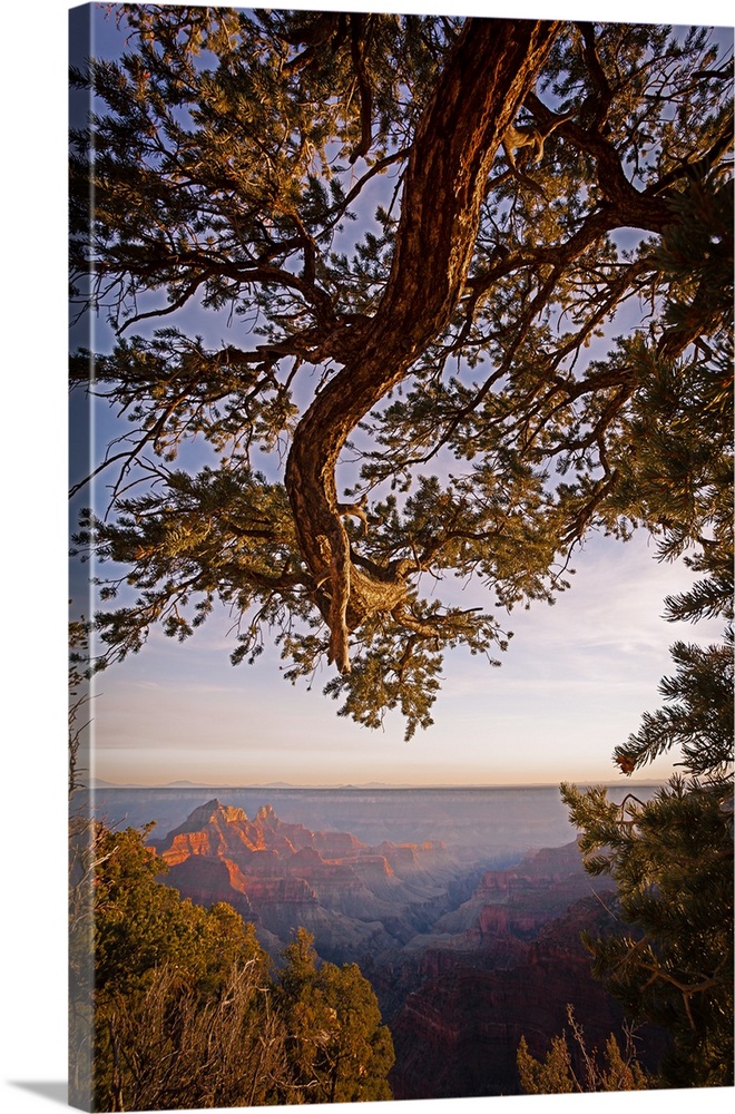 The sun sets over Grand Canyon's North Rim.