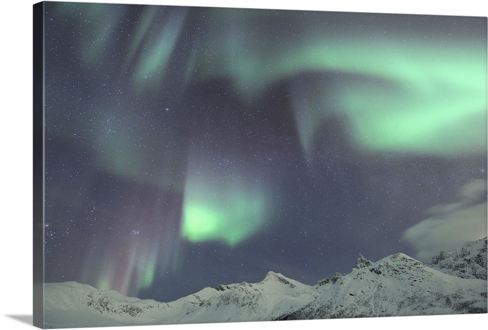 Nothern lights, Aurora Borealis, Tromso, Troms, Norway