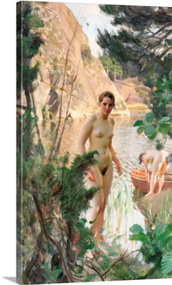 Nudes Swimming In A Lake