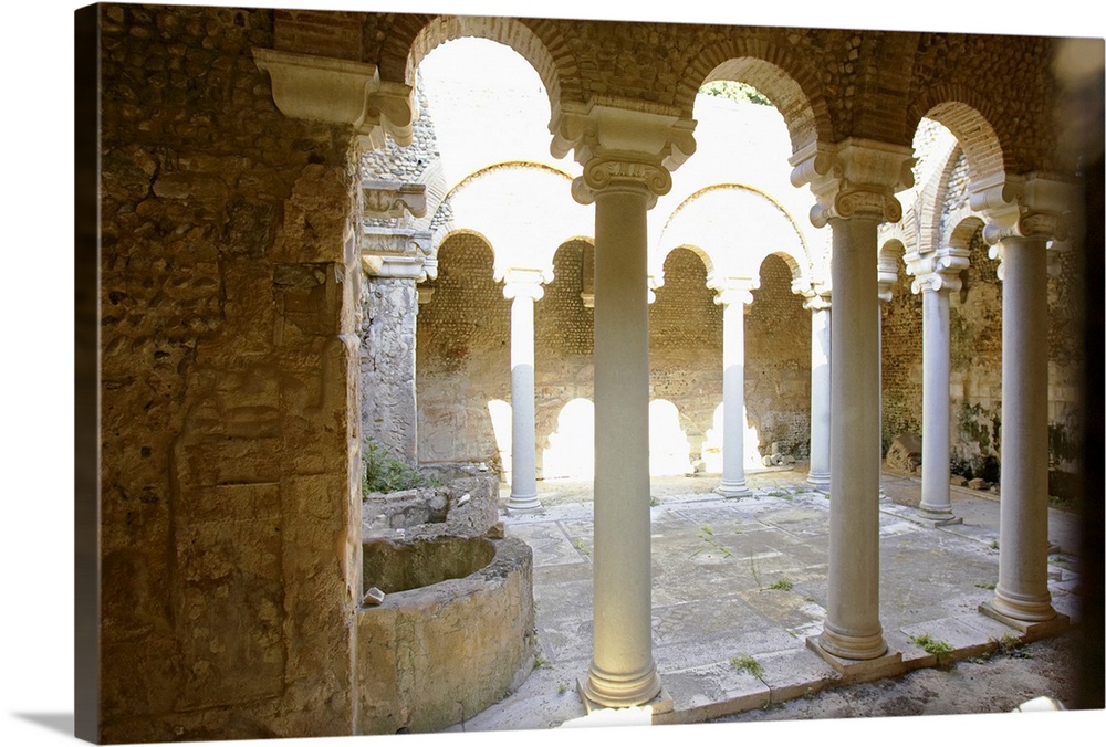 Nymphaeum at archeological site in Kos Island, Greece