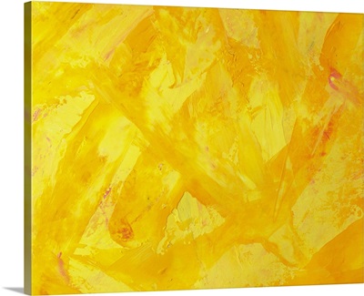 Oil Painting in Yellow and Orange Colors, Front View