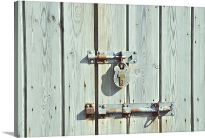 Old barn door lock