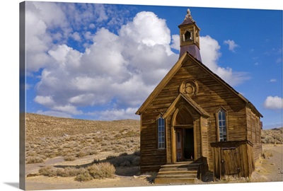 Old church in desert, USA, California, Bodie