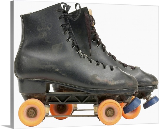 old-fashioned roller skates Photo Canvas Print | Great Big Canvas